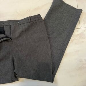 Charter Club Petite Tummy Slimming Dress Pants 12P Gray Stretch Work Slacks